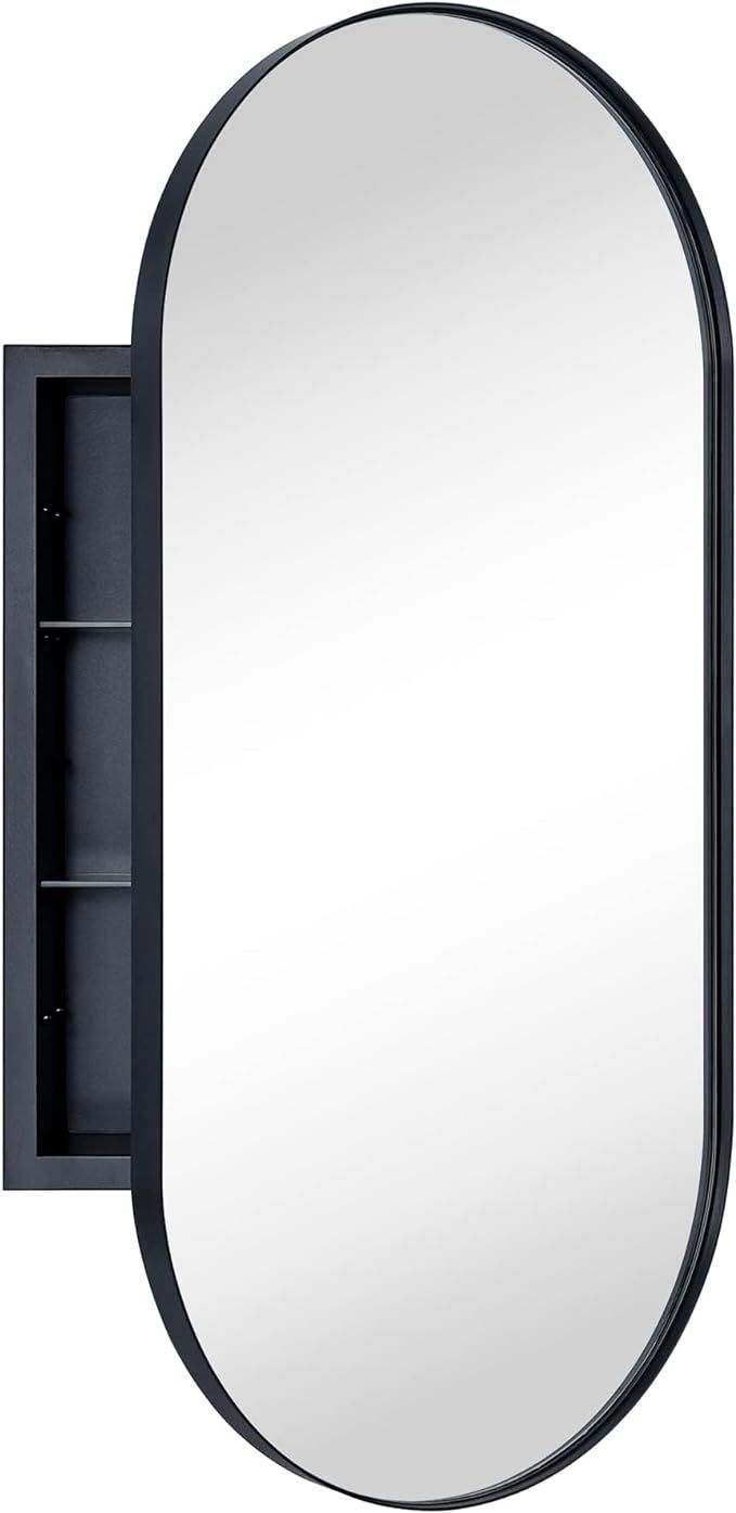 eghome matte black oval recessed bathroom medicine cabinet review eghome matte black oval recessed bathroom medicine cabinet review
